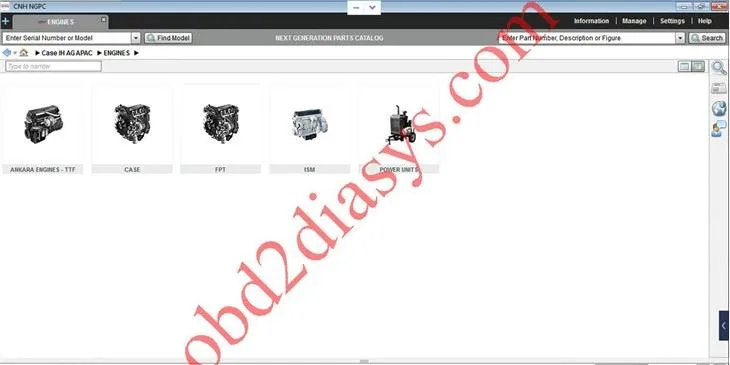 CNH NGPC Case IH And New Holland Agriculture 2020 NEXT GERNERATION Parts Catalogue APAC V2.17.1